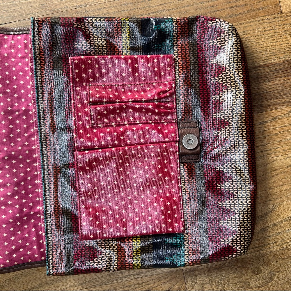 Fossil vintage Key-per Multicolor Crossbody Bag with Patterned Design organizer - Picture 9 of 9